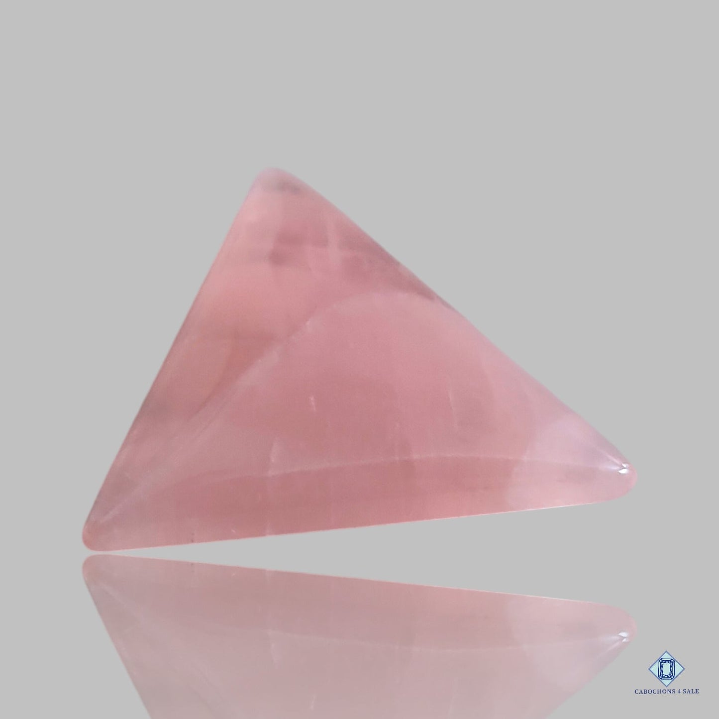 Rose Quartz Triangle Cabochons