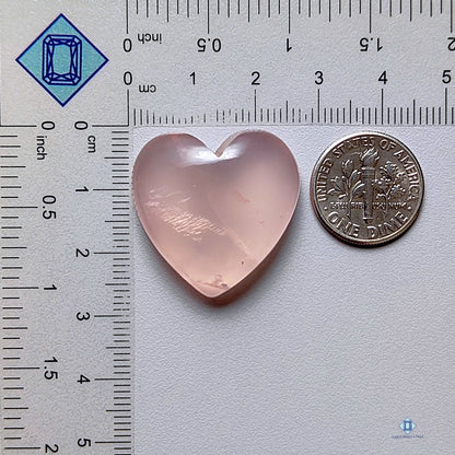 Rose Quartz Heart Carvings