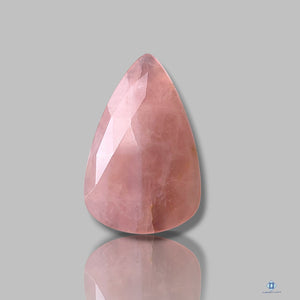 Rose Quartz Pear Rose Cut