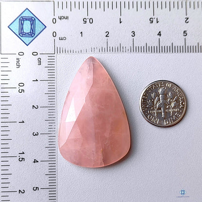 Rose Quartz Pear Rose Cut