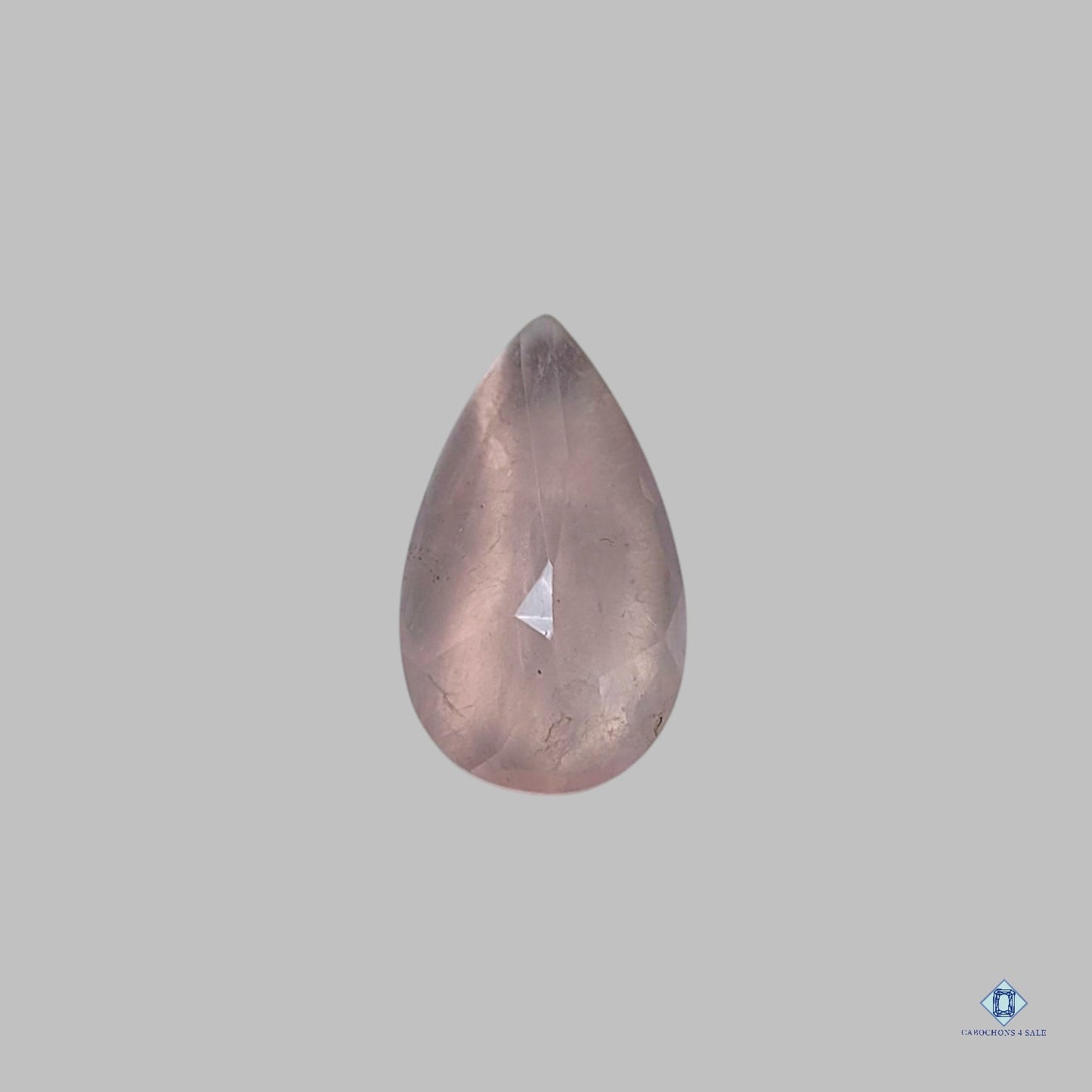 Pera de cuarzo rosa todos los cortes