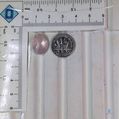 Cuarzo rosa ovalado en todos los cortes