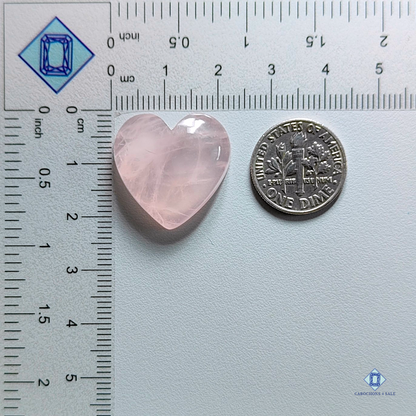 Rose quartz-Heart-Cabochons