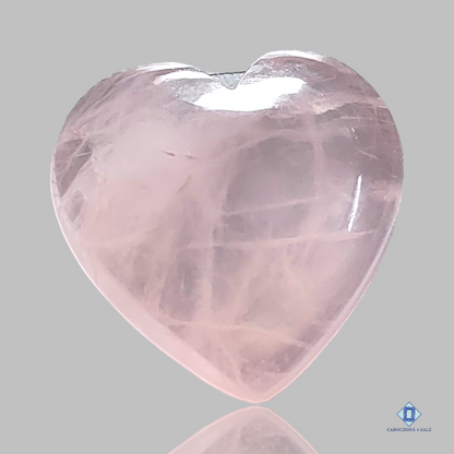 Rose quartz-Heart-Cabochons