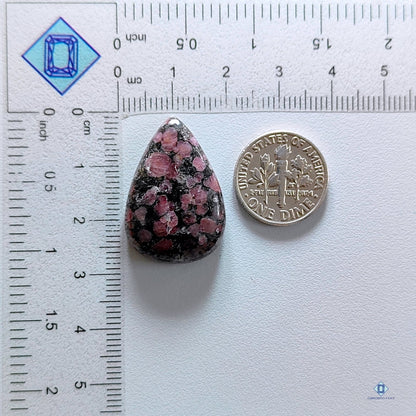 Ruby Fall Jasper Pear Cabochons