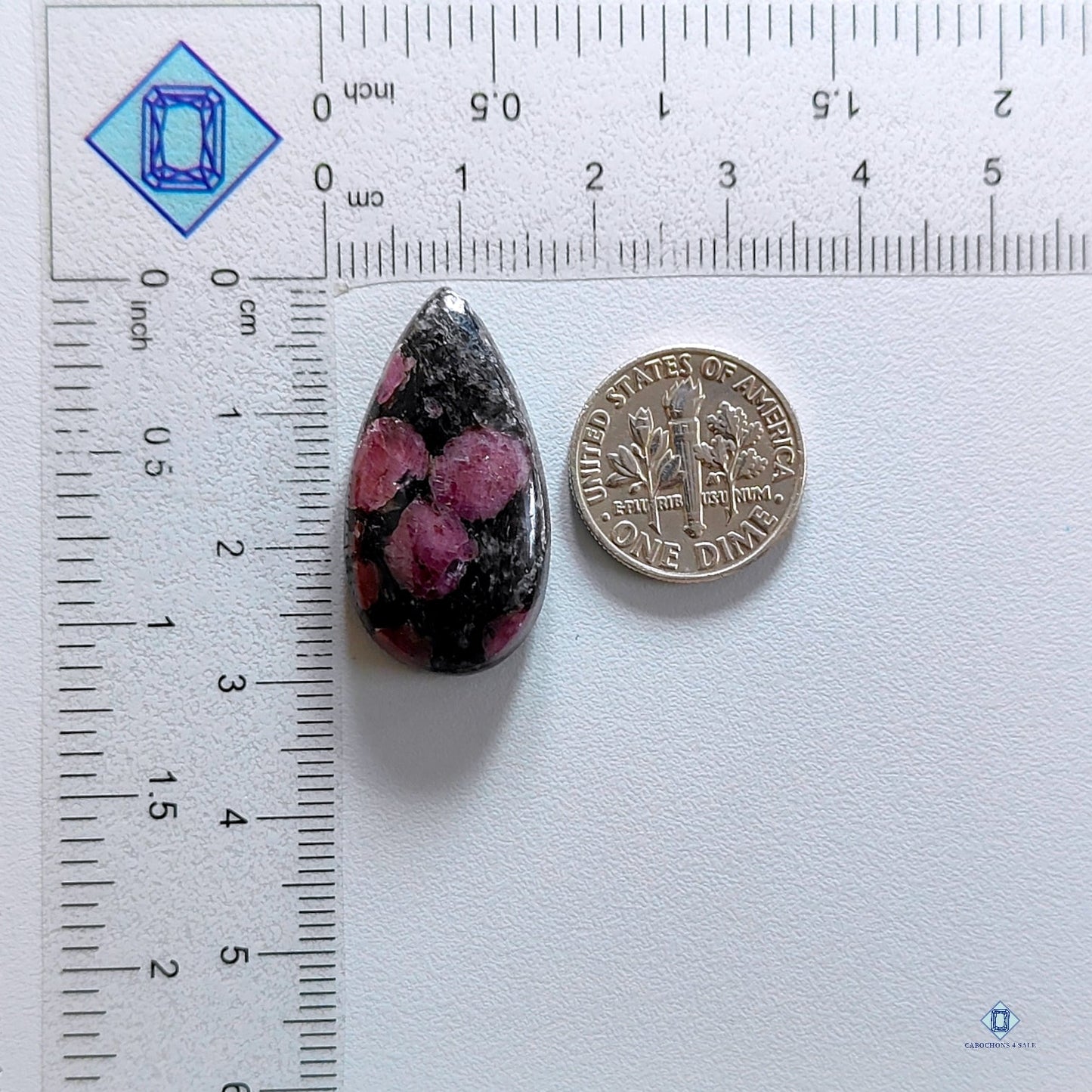 Ruby Fall Jasper Pear Cabochons