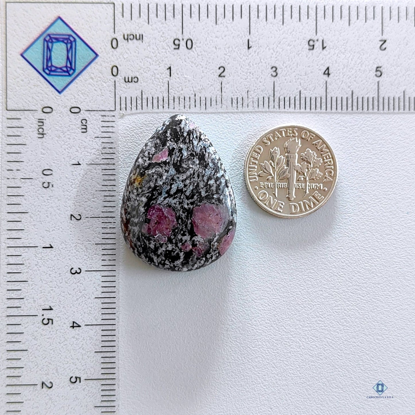 Ruby Fall Jasper Pear Cabochons