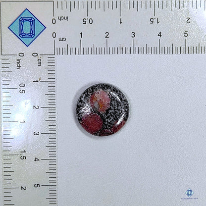 Ruby Fall Jasper Round Cabochons