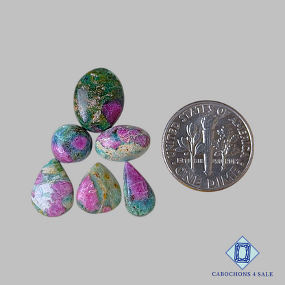 Natural Ruby Fuchsite Mix Shape Lots