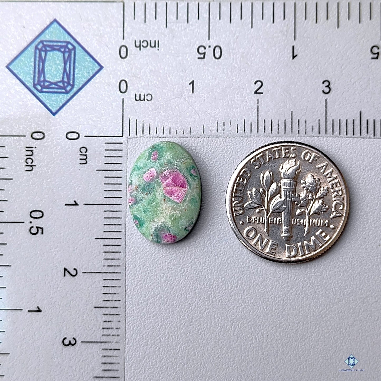 Ruby Fuchsite Oval Cabochons