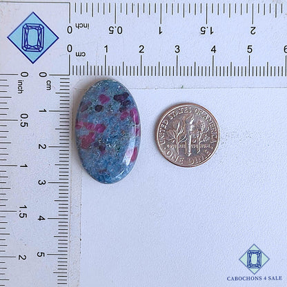 Natural Ruby Kyanite Gemstone  Oval Cabochons 29*18*5mm From India available for sale