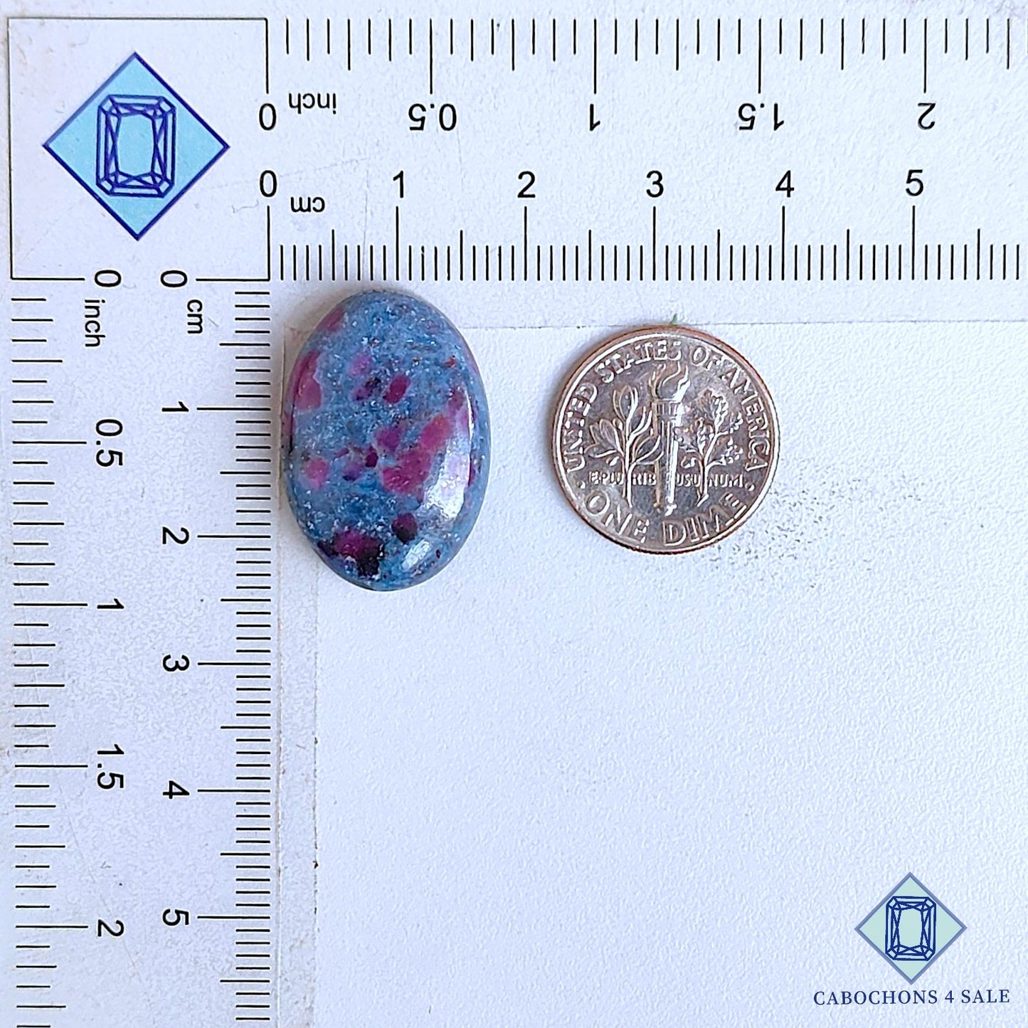 Natural Ruby Kyanite Gemstone  Oval Cabochons 23*16*5mm From India available for sale