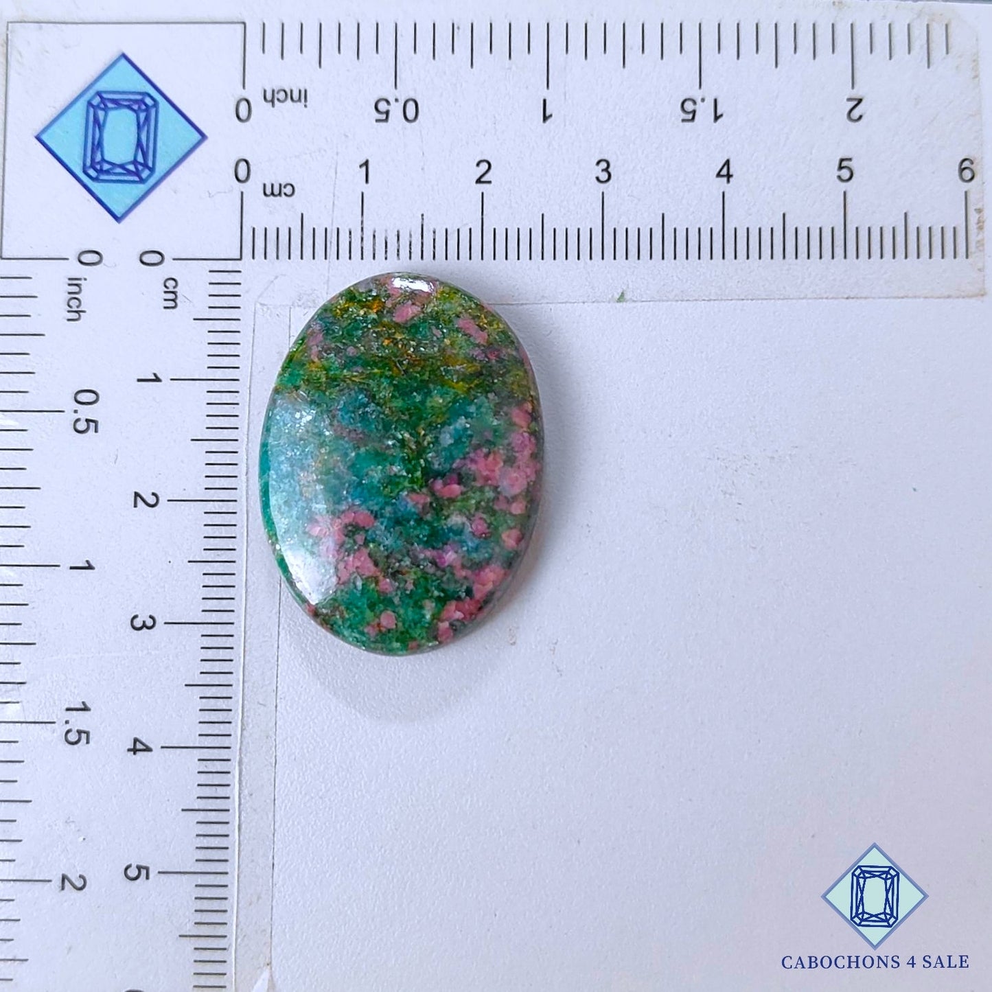 Natural Ruby Kyanite Gemstone  Oval Cabochons 31*23*5mm from India available for sale