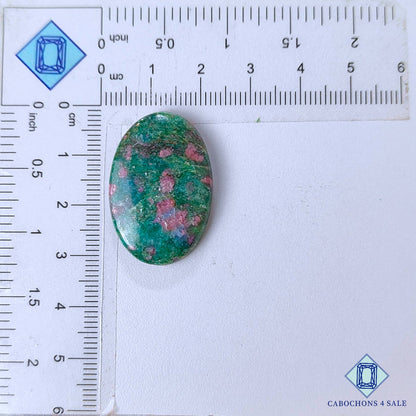 Natural Ruby Kyanite Gemstone  Oval Cabochons 30*20*5mm from India available for sale