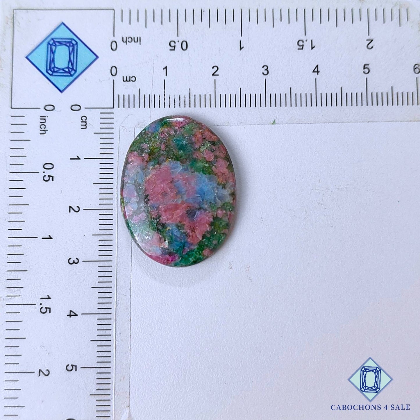 Natural Ruby Kyanite Gemstone  Oval Cabochons 29*22*4mm from India available for sale