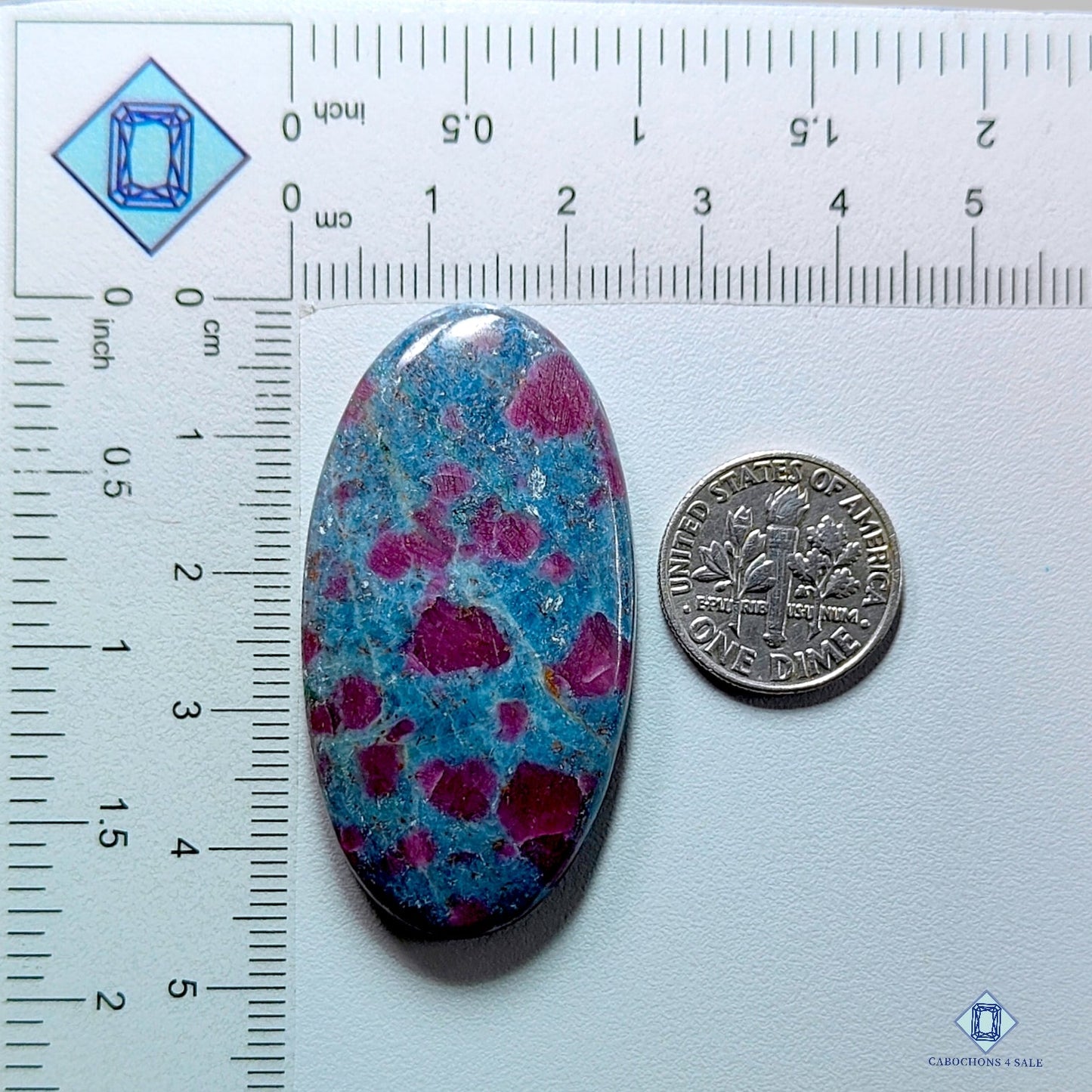 Ruby Kyanite Oval Cabochons