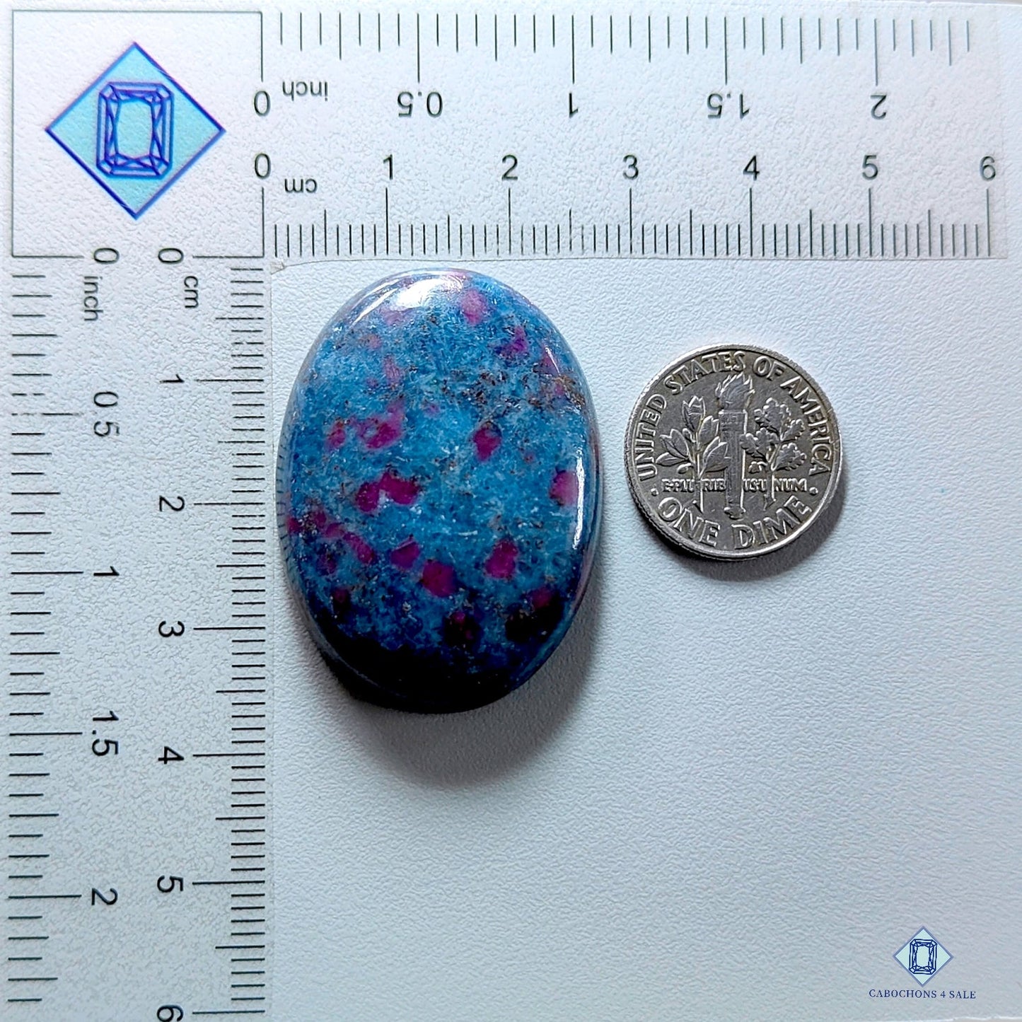 Ruby Kyanite Oval Cabochons