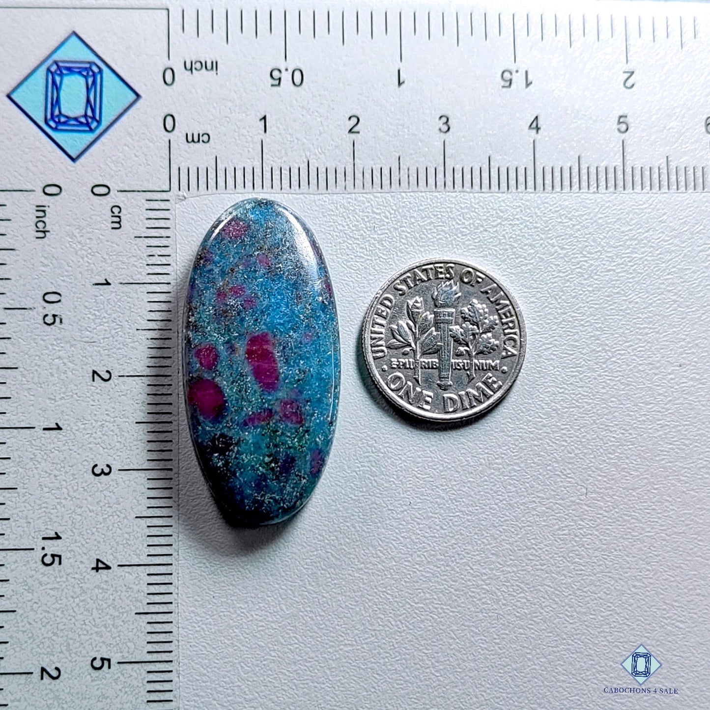 Ruby Kyanite Oval Cabochons