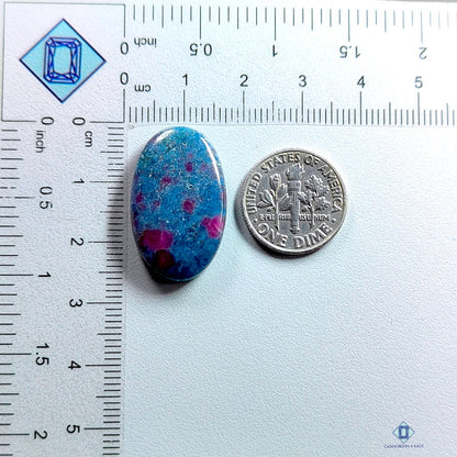 Ruby Kyanite Oval Cabochons