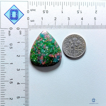 Ruby Kyanite Pear Cabochons