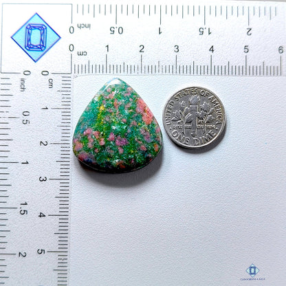 Ruby Kyanite Pear Cabochons