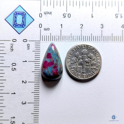 Ruby Kyanite Pear Cabochons