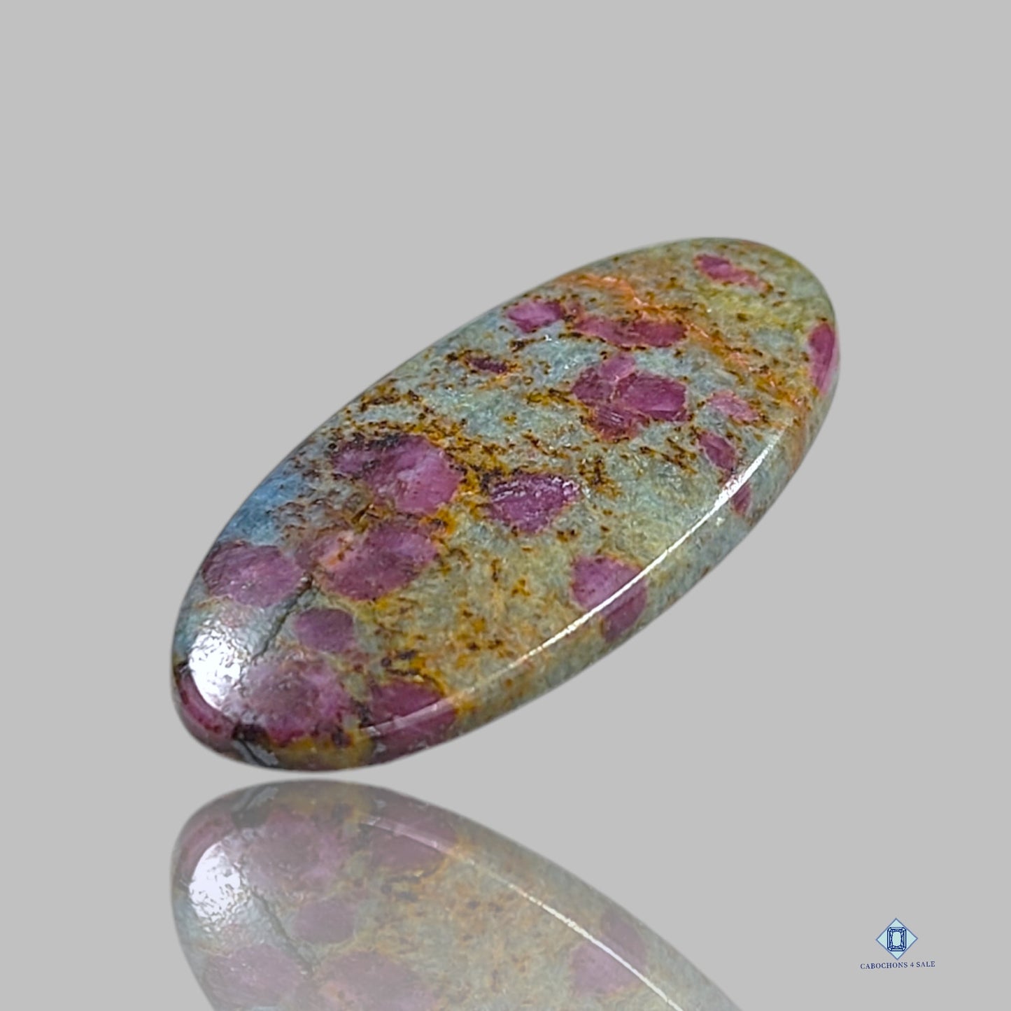 Ruby Kyanite Oval Cabochons