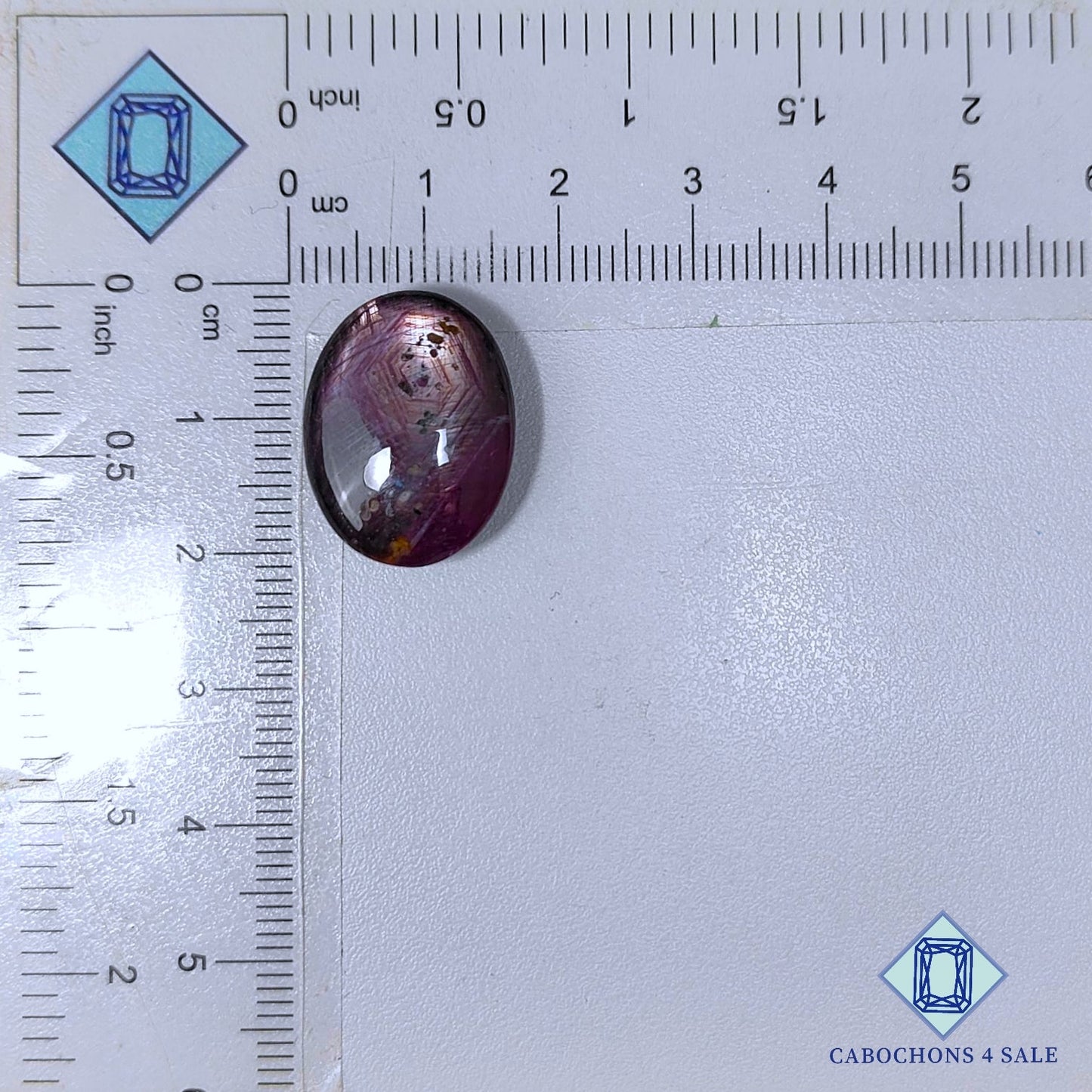 Ruby Star Oval Cabochons