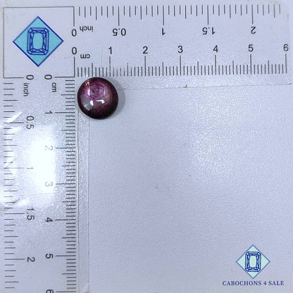 Ruby Star Round Cabochons