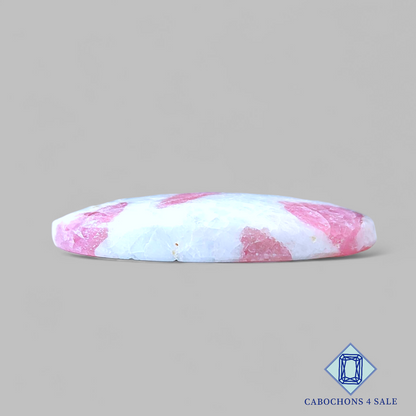 Ruby with Tourmaline Oval Cabochons 36*24*5mm