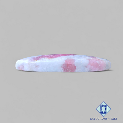 Ruby with Tourmaline Oval Cabochons 35*16*5mm