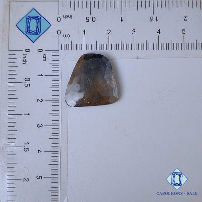 Natural Sapphire Gemstone  Fancy Rose Cut 21*20*4mm from Myanmar available for sale