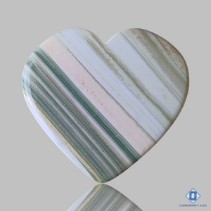 Saturn Chalcedony Heart Carvings 41*39*4mm