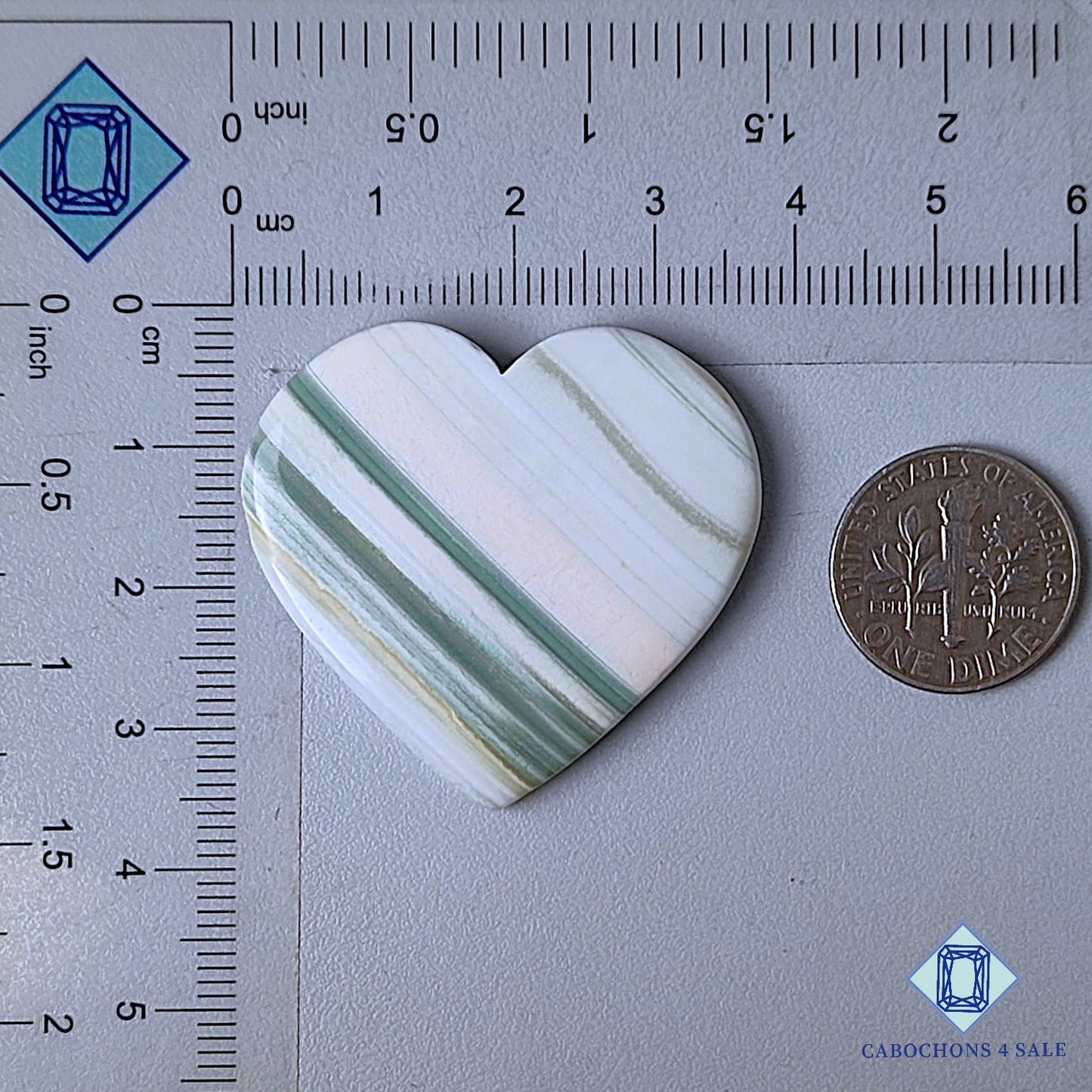 Natural Saturn Chalcedony Gemstone  Heart Carvings 35*36*5mm from Brazil available for sale