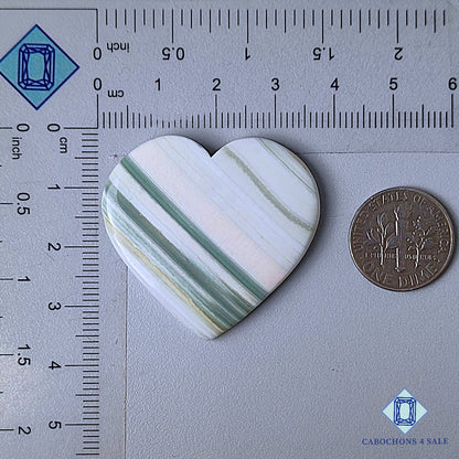 Natural Saturn Chalcedony Gemstone  Heart Carvings 35*36*5mm from Brazil available for sale