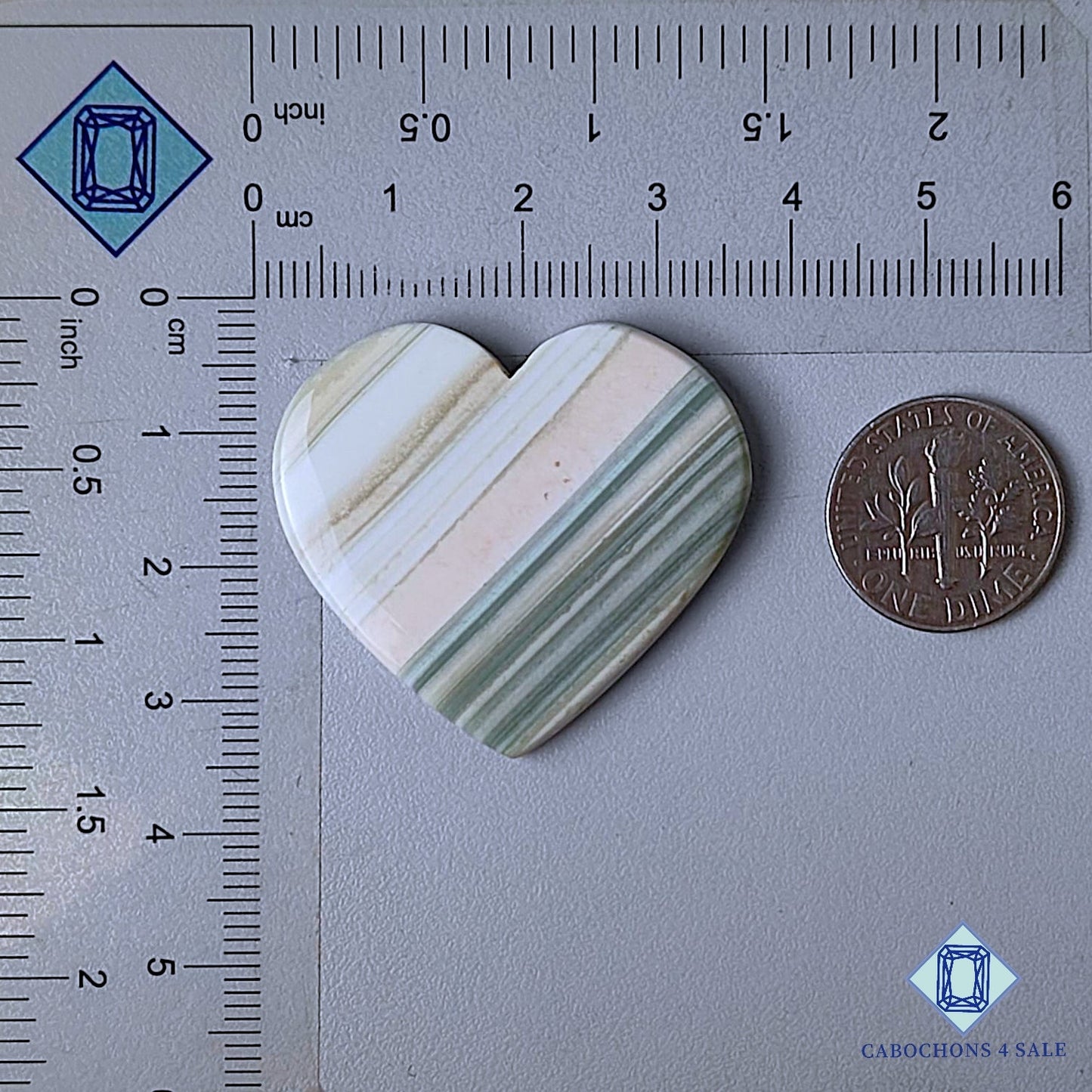Natural Saturn Chalcedony Gemstone  Heart Carvings 32*35*4mm from Brazil available for sale