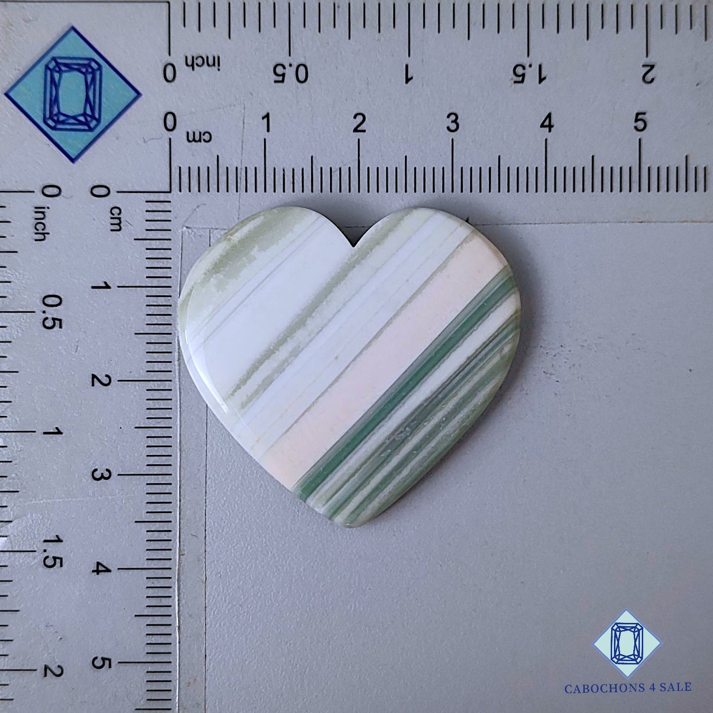 Natural Saturn Chalcedony Gemstone  Heart Carvings 33*36*4mm from Brazil available for sale