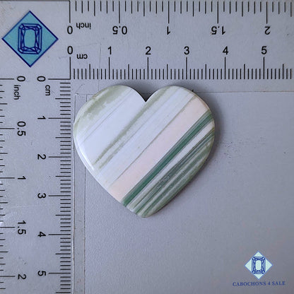 Natural Saturn Chalcedony Gemstone  Heart Carvings 33*36*4mm from Brazil available for sale