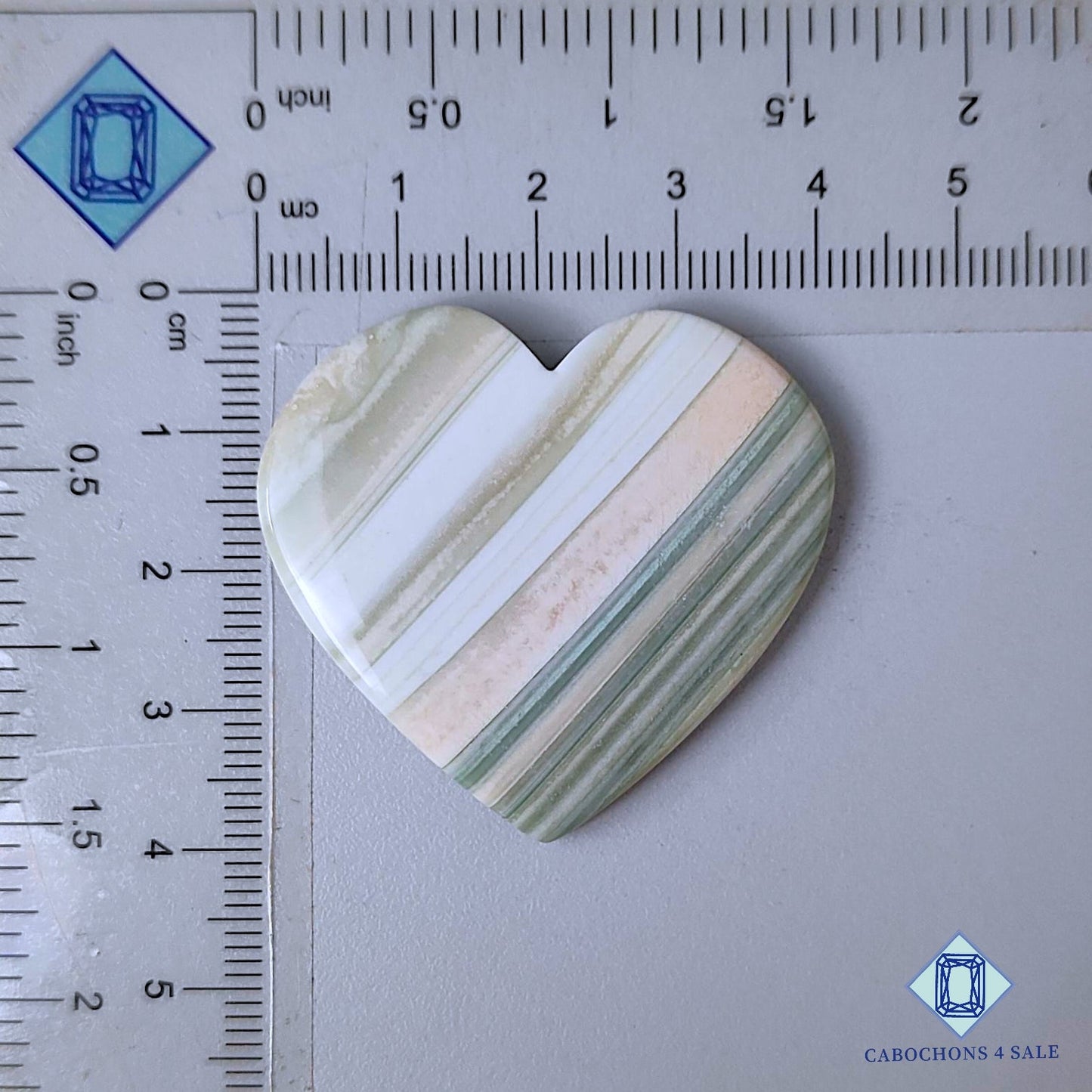 Natural Saturn Chalcedony Gemstone  Heart Carvings 38*40*4mm from Brazil available for sale