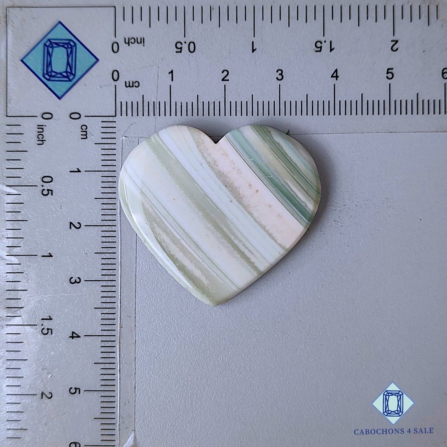 Natural Saturn Chalcedony Gemstone  Heart Carvings 33*36*4mm from Brazil available for sale
