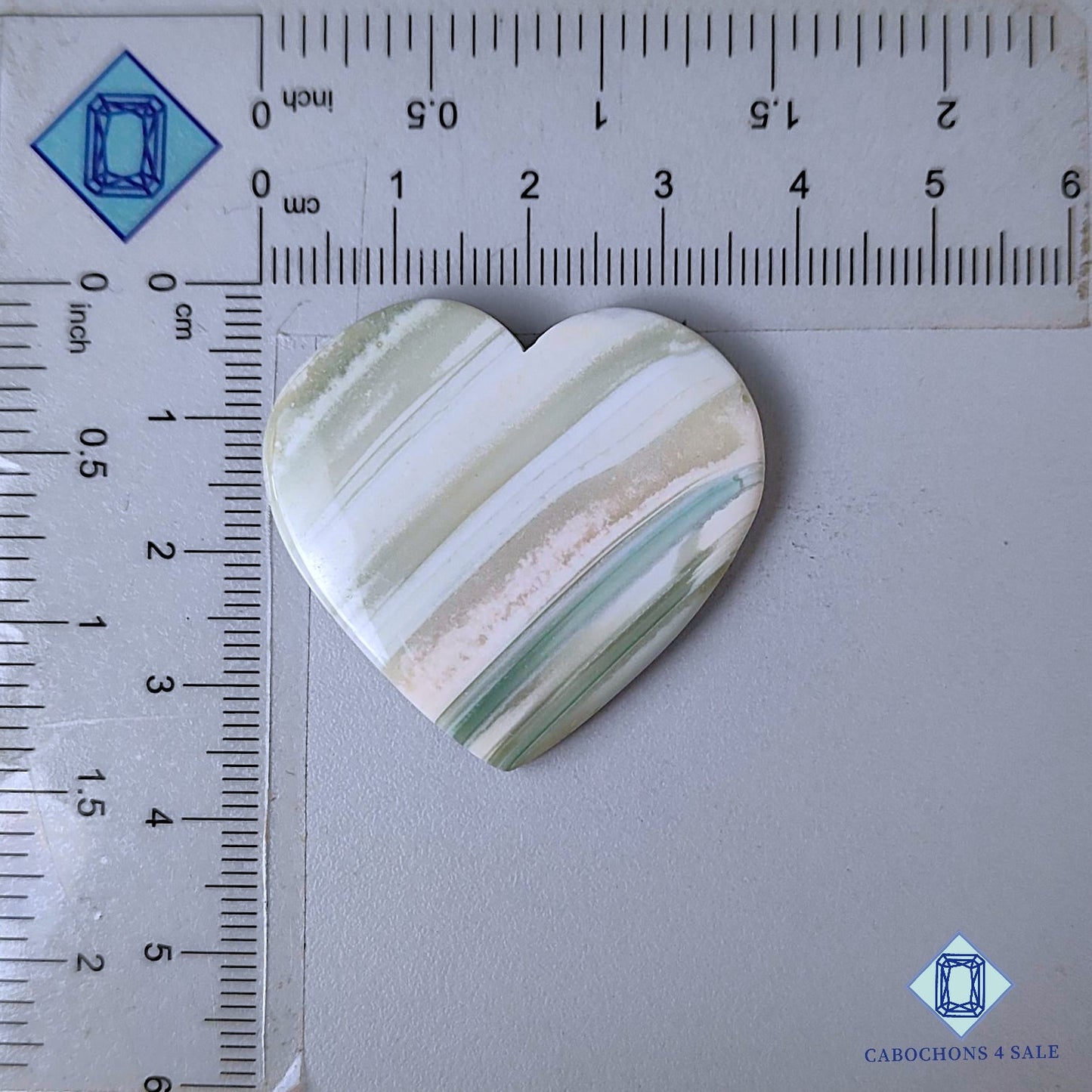 Natural Saturn Chalcedony Gemstone  Heart Carvings 35*37*4mm from Brazil available for sale