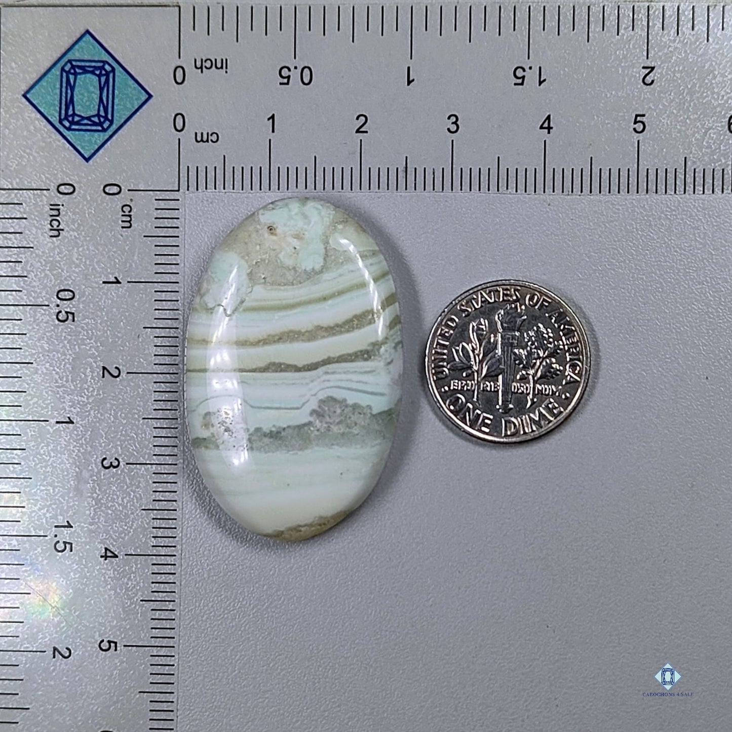 Saturn Chalcedony Oval Cabochons