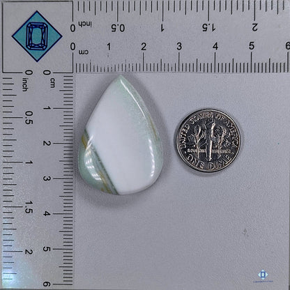 Saturn Chalcedony Pear Cabochons