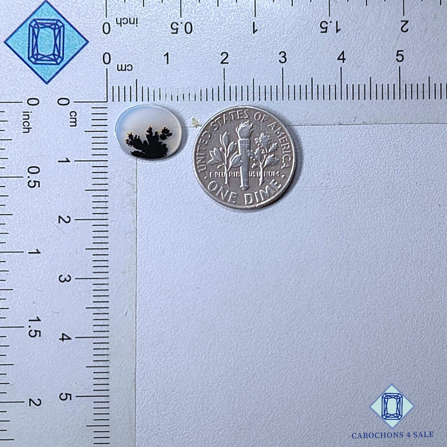 Cabujones ovalados de ágata escénica natural de 11 x 9 x 2 mm, de Brasil, disponibles para la venta.