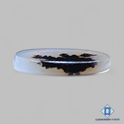 Cabujones ovalados de ágata escénica natural de 11 x 9 x 2 mm, de Brasil, disponibles para la venta.