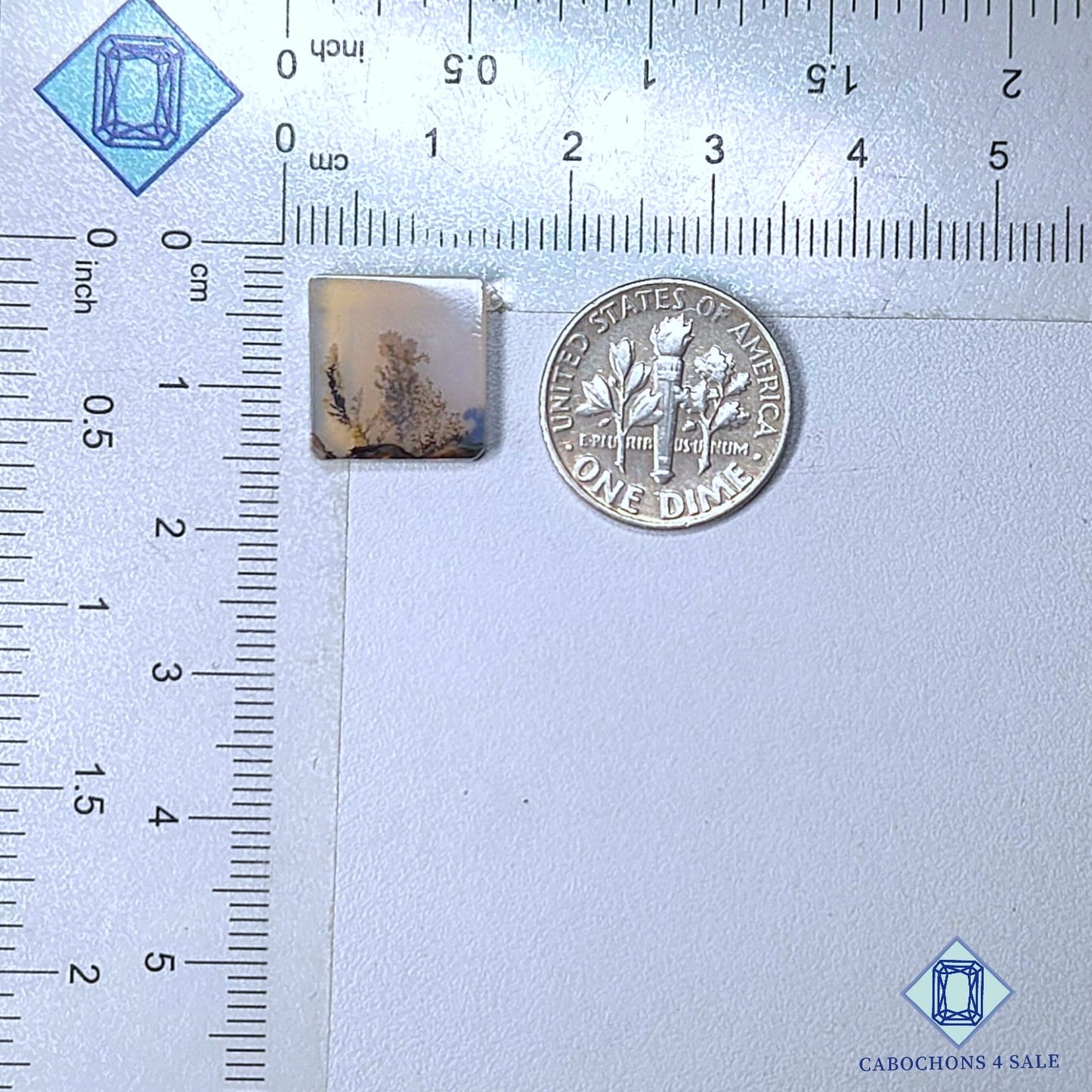 Natural Scenic Agate Gemstone  Fancy Cabochons 13*12*2mm from Brazil available for sale