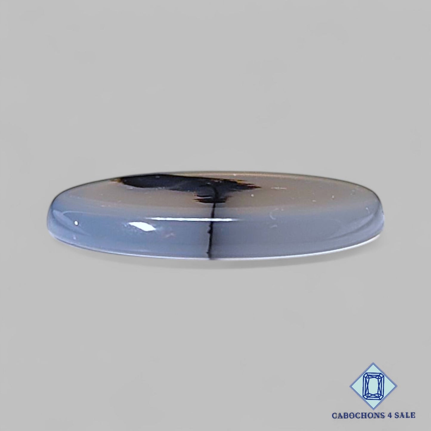 Natural Scenic Agate Gemstone  Round Cabochons 19*2mm from Brazil available for sale