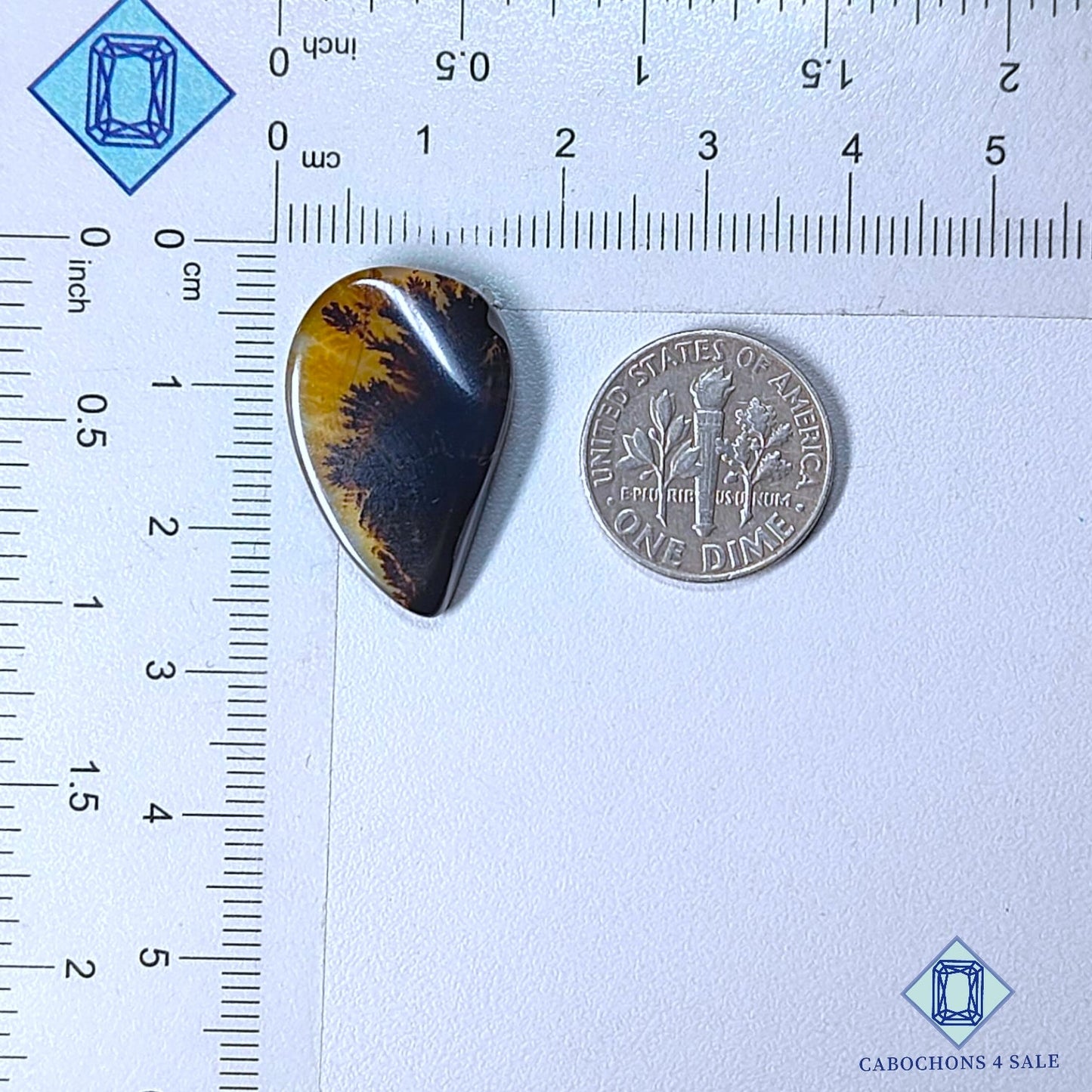 Natural Scenic Agate Gemstone  Fancy Cabochons 24*16*4mm from Brazil available for sale