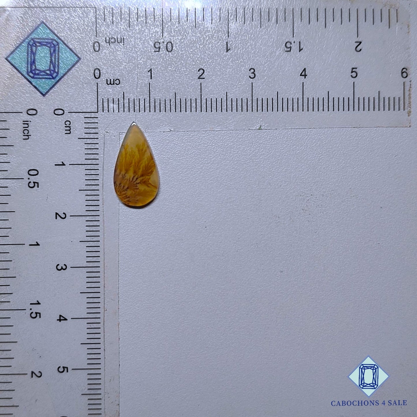 Natural Scenic Agate Gemstone  Pear Cabochons 16*8*1mm from Brazil available for sale