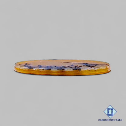 Natural Scenic Agate Gemstone  Oval Cabochons 19*12*1mm from Brazil available for sale